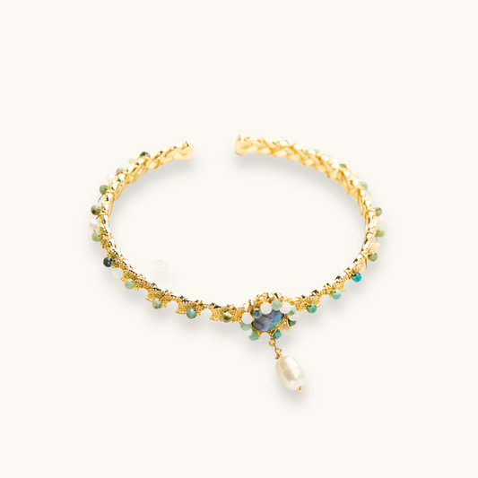 Vintage Pearl Turquoise Bracelet