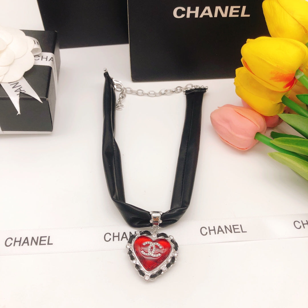 18K  Chanel 2021 Leather Choker Necklace