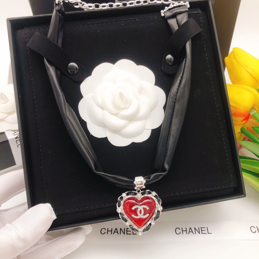 18K  Chanel 2021 Leather Choker Necklace