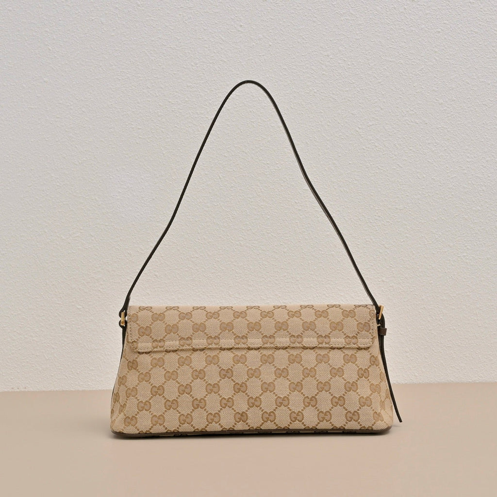 GUCCI GG Madison Denim Shoulder Bag