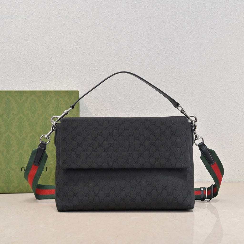 Gucci GG Canvas Large Top Handle Crossbody Bag – 821616